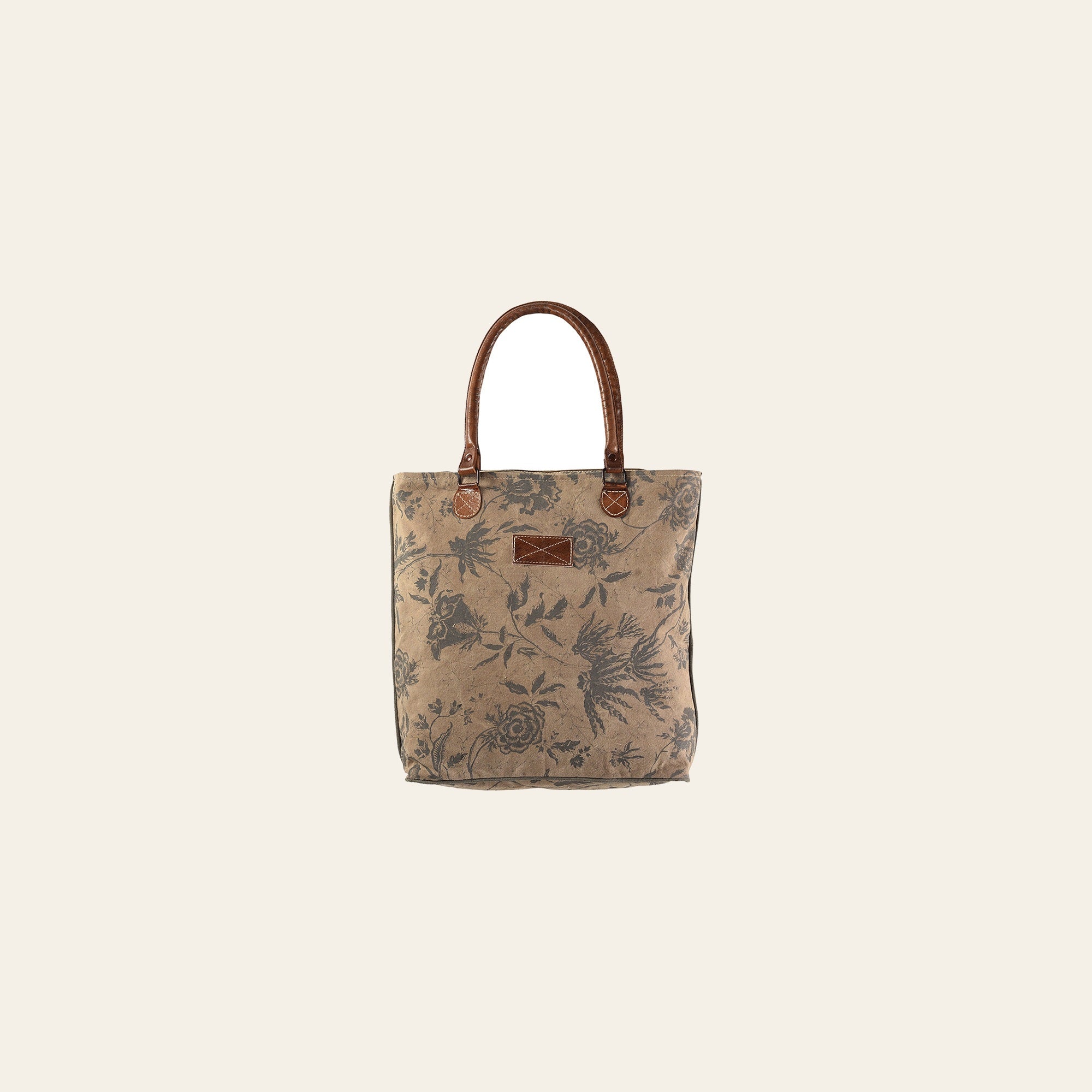 OHLAY KB206 TOTE Upcycled Canvas Genuine Leather women bag western handbag purse