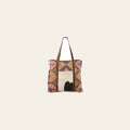 OHLAY KB221 TOTE Upcycled Wool Canvas Hair-on Genuine Leather women bag western handbag purse