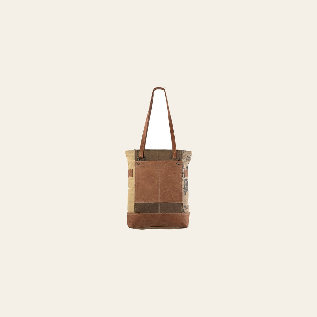 OHLAY KB223 TOTE Upcycled Canvas Genuine Leather women bag western handbag purse