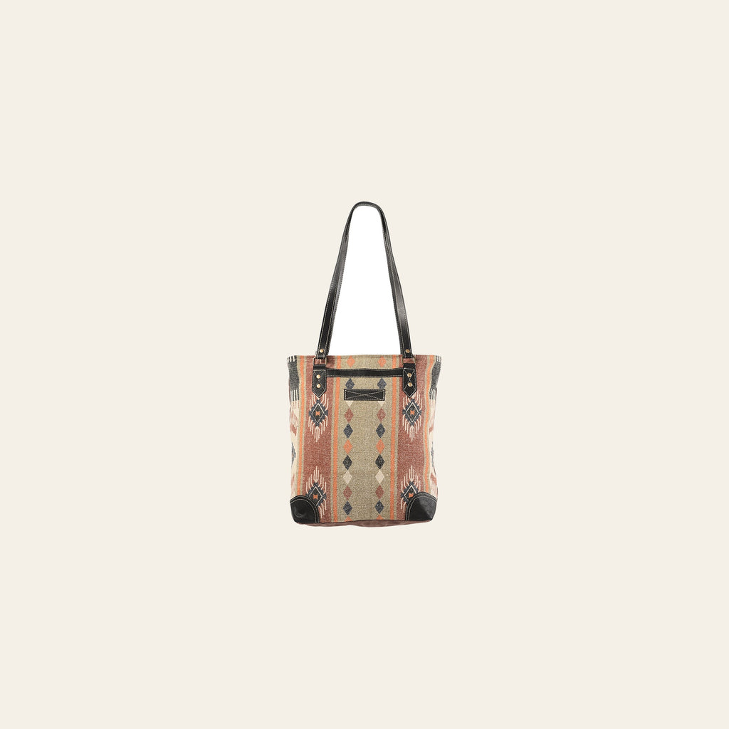 OHLAY KB226 TOTE Upcycled Canvas Genuine Leather women bag western handbag purse