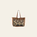 OHLAY KB228 TOTE Upcycled Wool Canvas Embossed Genuine Leather women bag western handbag purse