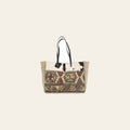 OHLAY KB230 TOTE Upcycled Wool Canvas Hair-on Genuine Leather women bag western handbag purse