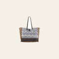 OHLAY KB235 TOTE Upcycled Wool Canvas Genuine Leather women bag western handbag purse