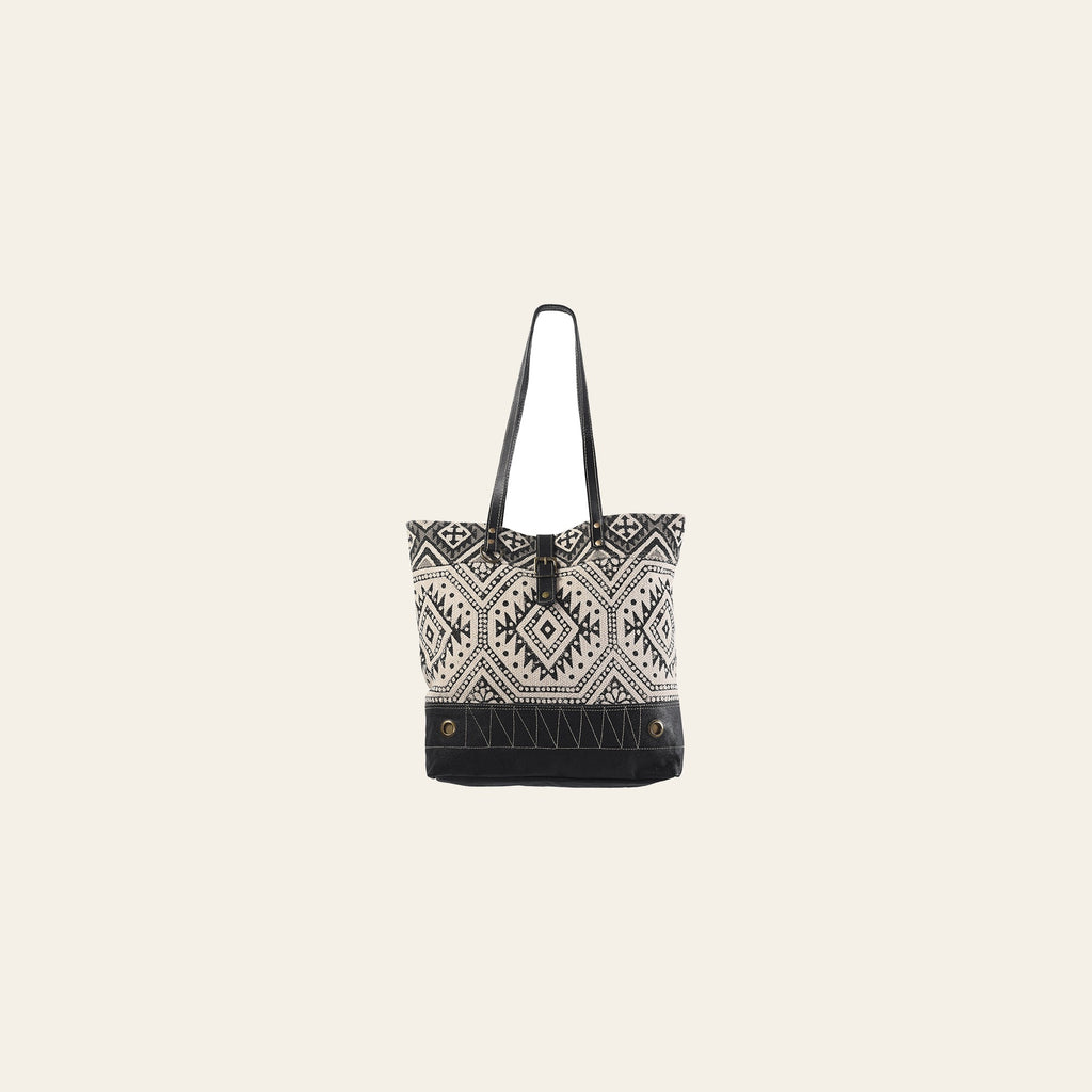 OHLAY KB256 TOTE Upcycled Wool Canvas Genuine Leather women bag western handbag purse