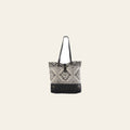 OHLAY KB256 TOTE Upcycled Wool Canvas Genuine Leather women bag western handbag purse