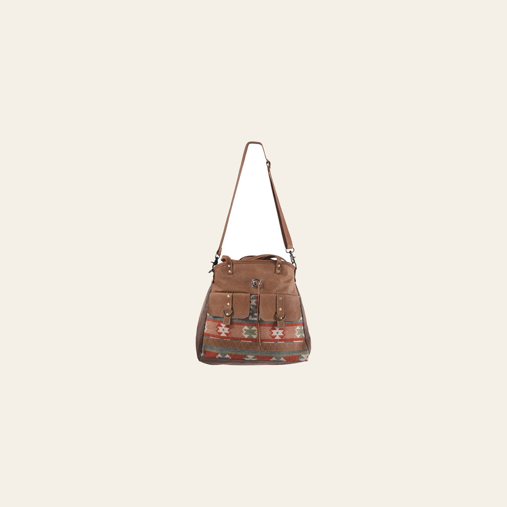 OHLAY KB272 TOTE Upcycled Wool Canvas Genuine Leather women bag western handbag purse