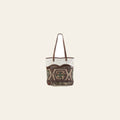 OHLAY KB283 TOTE Upcycled Wool Canvas Embossed Hair-on Genuine Leather women bag western handbag purse