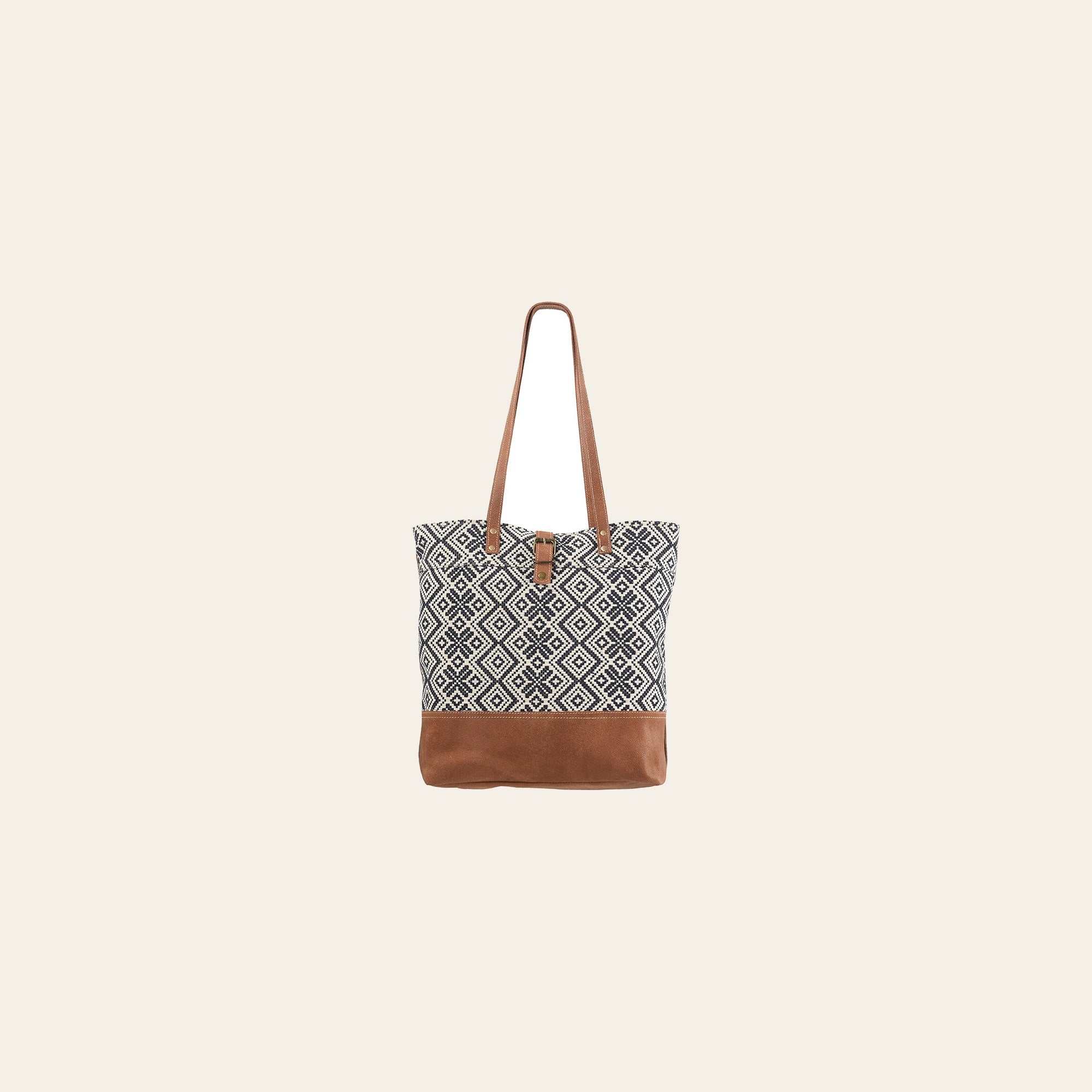 OHLAY KB285 TOTE Upcycled Wool Canvas Genuine Leather women bag western handbag purse