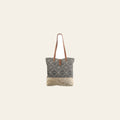 OHLAY KB287 TOTE Upcycled Wool Canvas Hair-on Genuine Leather women bag western handbag purse