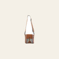 OHLAY Bucket Upcycled Wool Canvas Hair On Genuine Leather Women Bag Western Handbag Purse | Womens Handbags Belt for Summer