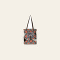 OHLAY KB610 TOTE Hand Tooled Upcycled Wool Canvas Hair-on Genuine Leather women bag western handbag purse