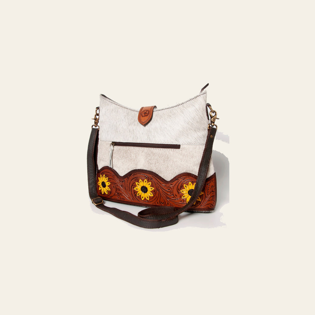 OHLAY Hobo Hand Tooled Hair-On Genuine Leather Women Bag Western Handbag Purse | Womens Handbags Belt for Summer