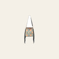 OHLAY Large Crossbody Upcycled Canvas Genuine Leather Women's Bag Western Handbag Purse | Womens Handbags Purses for Women, Summer