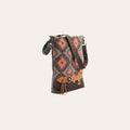 OHLAY Large Crossbody Upcycled Wool Canvas Genuine Leather Women Bag Western Handbag Purse | Womens Handbags Belt for Summer