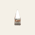 OHLAY Messenger Upcycled Wool Canvas Hair-on Genuine Leather women bag western handbag purse