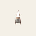 OHLAY Large Crossbody Upcycled Wool Canvas Hair-on Genuine Leather women bag western handbag purse