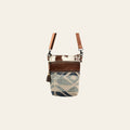 OHLAY Large Crossbody Upcycled Wool Canvas Hair-On Genuine Leather Women's Bag Western Handbag Purse Womens Handbags Purses