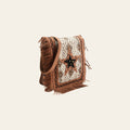 OHLAY Messenger Upcycled Wool Canvas Hair-On Genuine Leather Women's Bag Western Handbag Purse Womens Handbags Purses