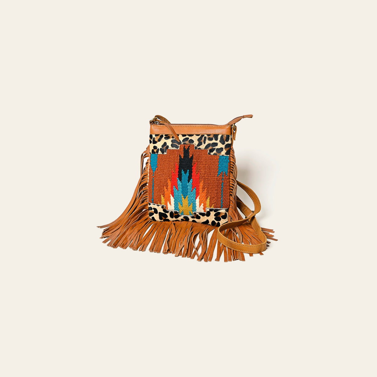 OHLAY Hobo Upcycled Wool Hair-On Genuine Leather Women Bag Western Handbag Purse | Womens Handbags Belt for Summer