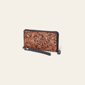 OHLAY Clutch Hand Tooled Genuine Leather Women Bag Western Handbag Purse | Purses for Cute