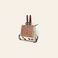 OHLAY Cross Body Hand Tooled Hair-On Genuine Leather Women Bag Western Handbag Purse | for