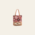 OHLAY OHV264 TOTE Upcycled Wool Canvas Hair-on Genuine Leather women bag western handbag purse