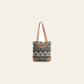 OHLAY OHV280 TOTE Upcycled Wool Canvas Genuine Leather women bag western handbag Purse