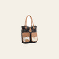 OHLAY OHV284 TOTE Upcycled Wool Canvas Hair-on Genuine Leather women bag western handbag purse