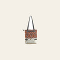 OHLAY OHV290 TOTE Upcycled Wool Canvas Hair-on Genuine Leather women bag western handbag purse