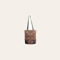 OHLAY OHV293 TOTE Hand Tooled Upcycled Wool Canvas Hair-on Genuine Leather women bag western handbag purse