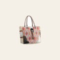OHLAY OHV316 TOTE Upcycled Wool Canvas Hair-on Genuine Leather women bag western handbag purse