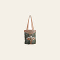 OHLAY OHV332 TOTE Hand Tooled Upcycled Wool Canvas Hair-on Genuine Leather women bag western handbag purse