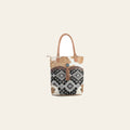 OHLAY OHV333 TOTE Upcycled Wool Canvas Embossed Hair-on Genuine Leather women bag western handbag purse