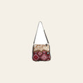 OHLAY Cross Body Upcycled Wool Canvas Hair-On Genuine Leather Women Bag Western Handbag Purse Womens Handbags Belt for Summer