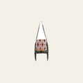 OHLAY Cross Body Embossed Upcycled Wool Canvas Hair-On Genuine Leather Women Bag Western Handbag Purse Womens Handbags