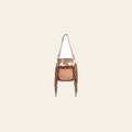 OHLAY Cross Body Upcycled Wool Canvas Hair-On Genuine Leather Women Bag Western Handbag Purse Womens Handbags Belt for Summer