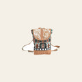 OHLAY Backpack Upcycled Wool Canvas Hair-On Genuine Leather Women Bag Western Handbag Purse | for Womens Summer