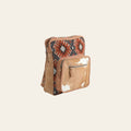 OHLAY Backpack Upcycled Wool Canvas Hair-On Genuine Leather Women Bag Western Handbag Purse | for Womens Summer