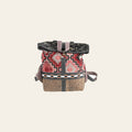 OHLAY OHV374 Backpack Embossed Upcycled Wool Canvas Hair-On Genuine Leather women bag western handbag purse