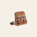 OHLAY OHV375 Backpack Upcycled Wool Canvas Hair-On Genuine Leather women bag western handbag purse