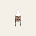 OHLAY OHV381 Cross Body Embossed Upcycled Wool Canvas Hair-On Genuine Leather women bag western handbag purse