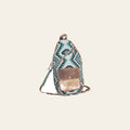 OHLAY OHV390 Backpack Upcycled Wool Canvas Hair-On Genuine Leather women bag western handbag purse