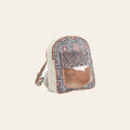 OHLAY OHV398 Backpack Upcycled Canvas Hair-On Genuine Leather women bag western handbag purse