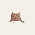 OHLAY OHV404 Cross Body Hand Tooled Upcycled Wool Canvas Genuine Leather women bag western handbag purse