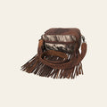 OHLAY Toiletry Hand Tooled Hair-On Genuine Leather Women Bag Western Handbag Purse | Womens Handbags Belt for Summer