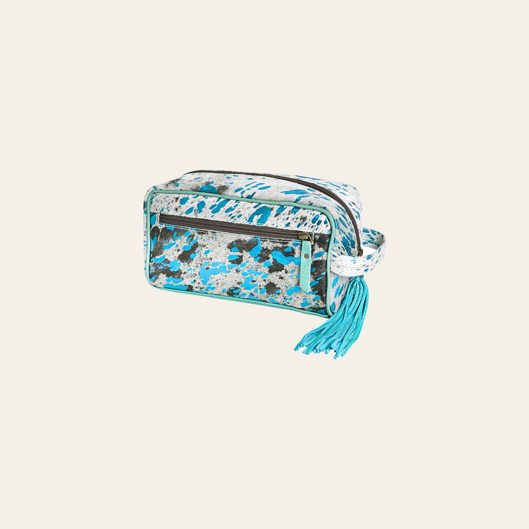 OHLAY Toiletry Hair-On Genuine Leather Women Bag Western Handbag Purse | Womens Handbags Belt for Summer