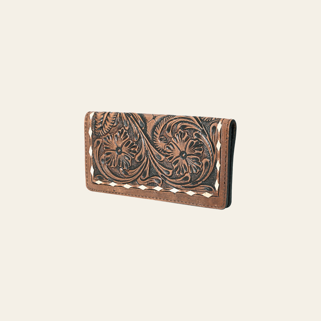OHLAY WALLET Hand Tooled Genuine Leather women bag western handbag purse