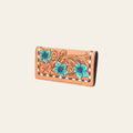 OHLAY Wallet Hand Tooled Genuine Leather Women Bag Western Handbag Purse | Womens Handbags |Leather Belt for Summer