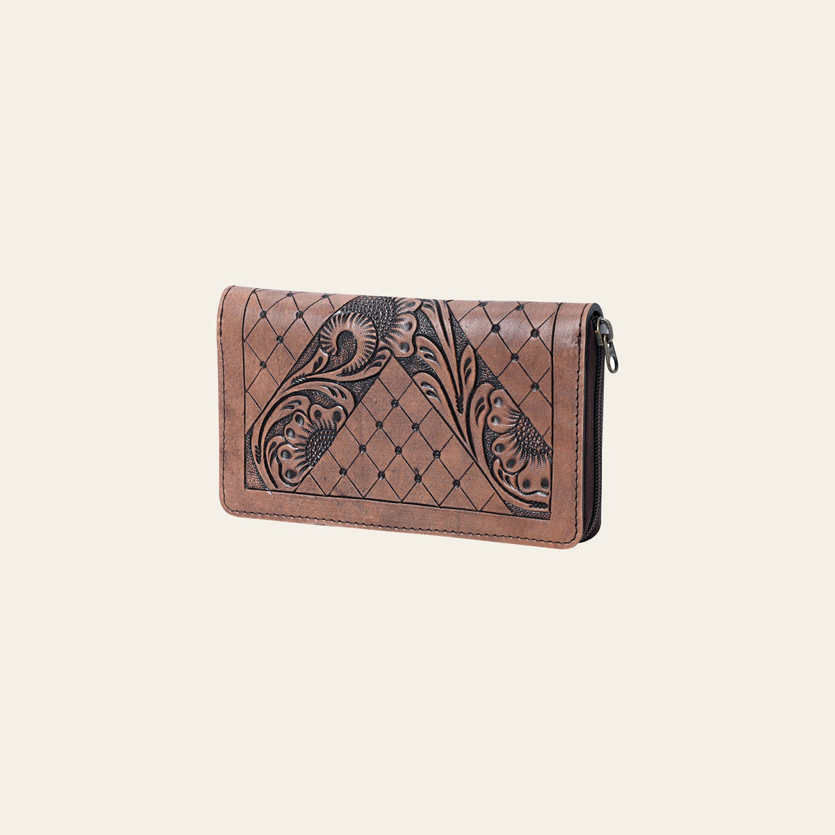 OHLAY Wallet Hand Tooled Genuine Leather Women Bag Western Handbag Purse | Womens Handbags |Leather Belt for Summer
