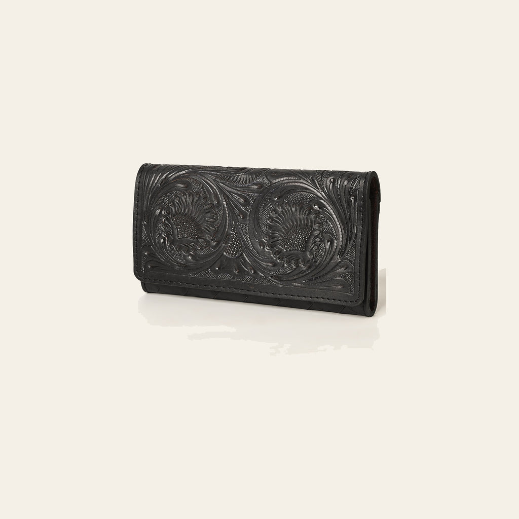 OHLAY Wallet Hand Tooled Genuine Leather Women Bag Western Handbag Purse | Womens Handbags |Leather Belt for Summer